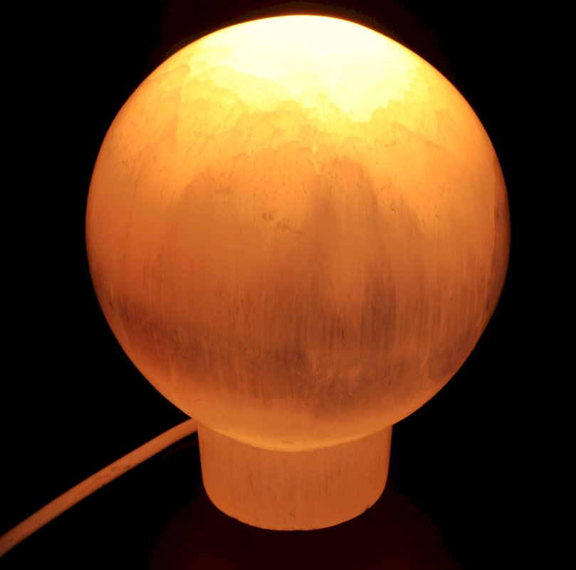 Lampe Sélénite Sphère 16cm
