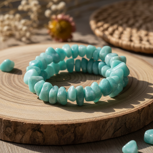 Bracelet Baroque Amazonite 'A'